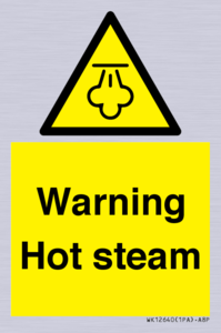 Warning Hot steam
